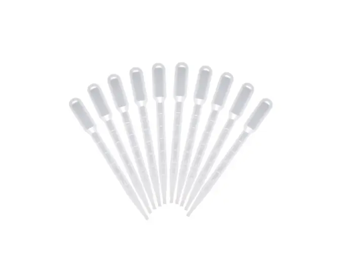 3 ml Transfer Graduated Pipettes Graduated 0.5 ml Dropper, Ink Filler (Pack of 10)