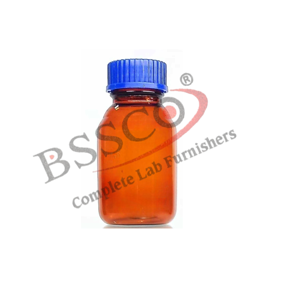 Borosilicate Reagent Bottle with Screw Cap (Amber Colour) 250 ml Pack of 2